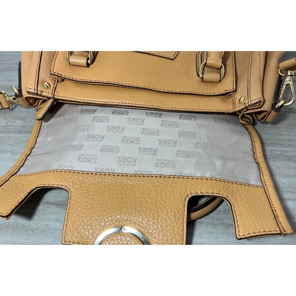 MICHAEL KORS Margo Genuine Leather Satchel - Picture 8 of 15